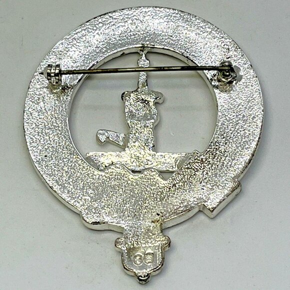 Vintage Pewter Per Ardua 'Through Difficulty' Scottish Irish Clan Pin Ren Fair - Picture 11 of 12